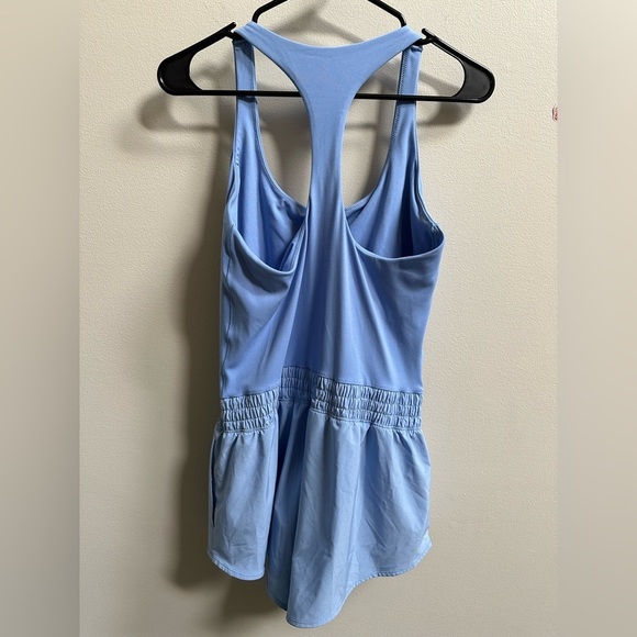 Offline by Aerie Real Me Hot Stuff Romper Blue Athletic Shorts Onesie Women’s L - Picture 8 of 12